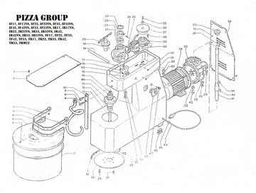Pizza Group Pizza Dough Mixer Shaft SKF Bearing
