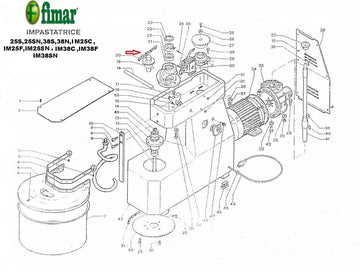 Fimar Pizza Dough Mixer Upper Top Roller Chain & Link Part No Sl0078