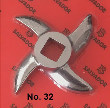 Mincer Blade No 32 Stainless Steel, Curved Edge Genuine Salvador