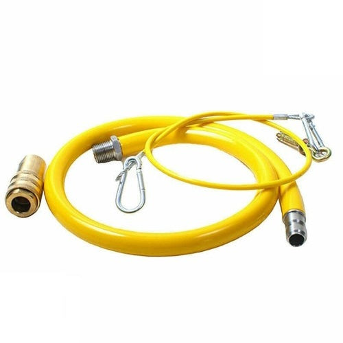 1.25m Catering Hose Commercial Yellow Gas Catering Pipe Hose 1/2" 1250mm