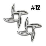 2x Salvador Size 12 Meat Mincer Blade (No. 12) | Stainless Steel | Made in Italy