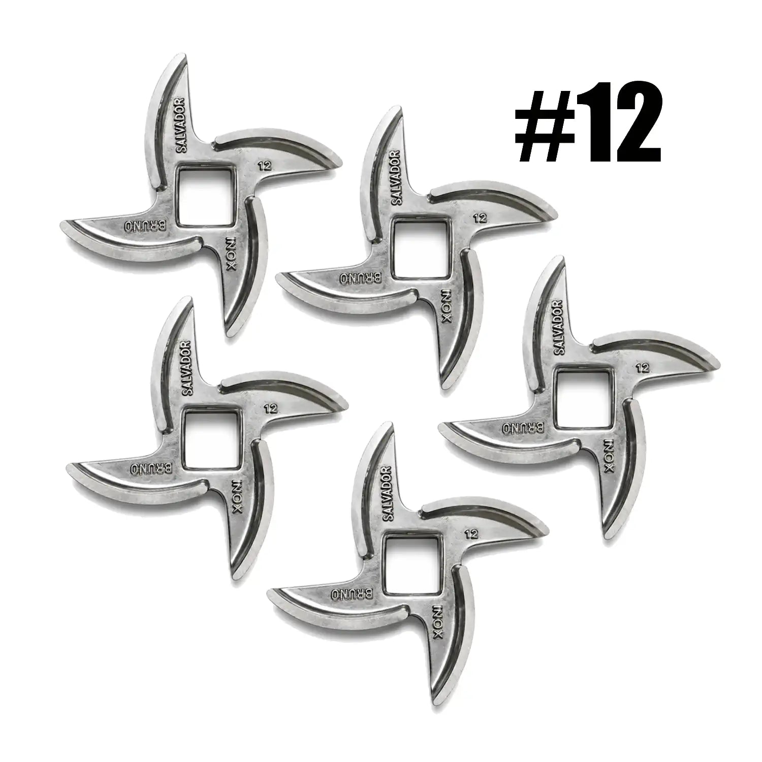 5x Salvador Size 12 Meat Mincer Blade (No. 12) | Stainless Steel | Made in Italy