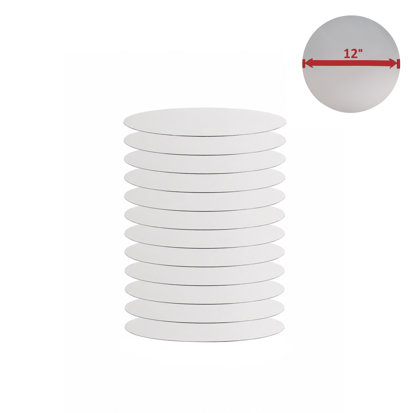 12 x 12" Pizza Pan Lids (suitable for 10" Pans) | Made in the UK | 1.5mm Thick