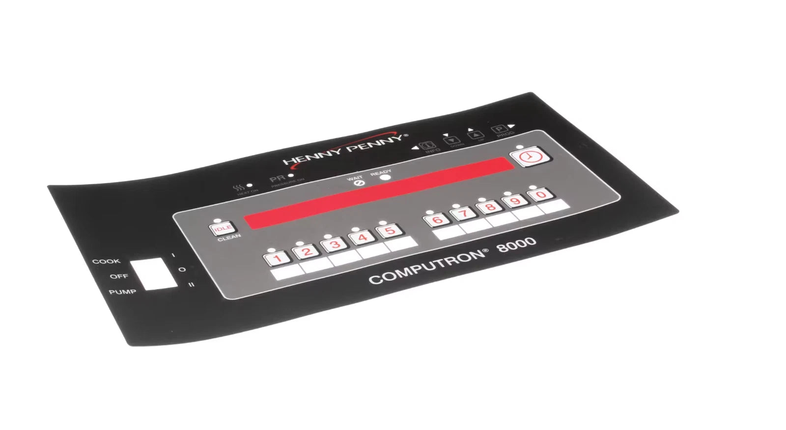 HENNY PENNY 24849 COMPUTRON 8000 DISPLAY DECAL PANEL FACIA STICKER OVERLAY 3M