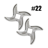 2x Salvador Size 22 Meat Mincer Blade (No. 22) | Stainless Steel | Made in Italy