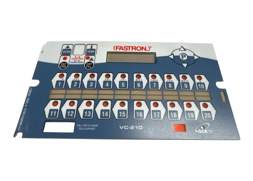 HENNY PENNY VC-210 FASTRON MERIDIAN DECAL STICKER COMPUTRON OVERLAY 3M