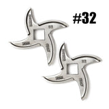 2x Salvador Size 32 Meat Mincer Blade (No. 32) | Stainless Steel | Made in Italy
