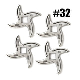 4x Salvador Size 32 Meat Mincer Blade (No. 32) | Stainless Steel | Made in Italy