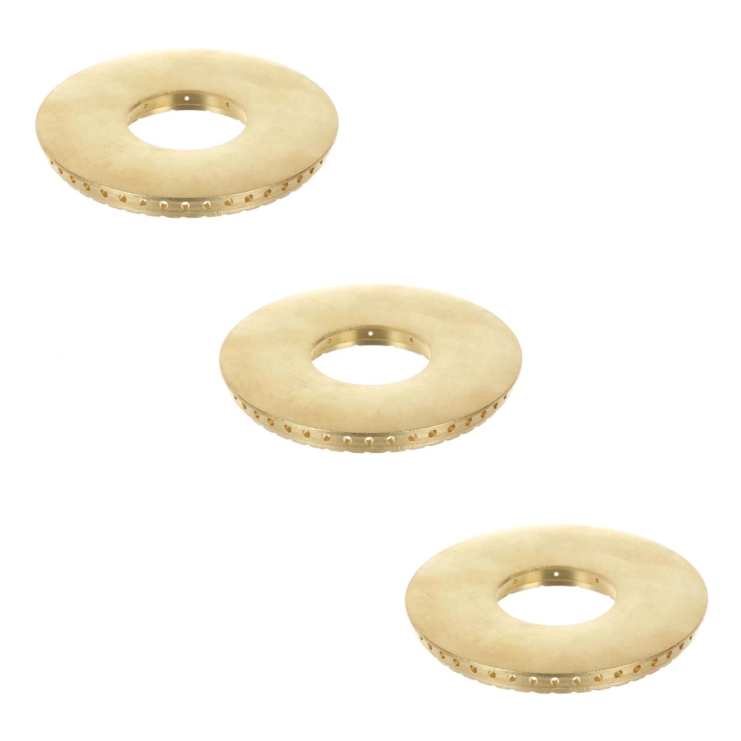 3x BLUE SEAL 6 BURNER GAS OVEN RANGE TOP / UPPER BRASS BURNER RING / FLAME SPREADER