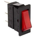 00033 GENUINE DUALIT 2 & 3 SLOT SELECTOR SWITCH 230 VOLT 3 PIN RED NEON ROCKER