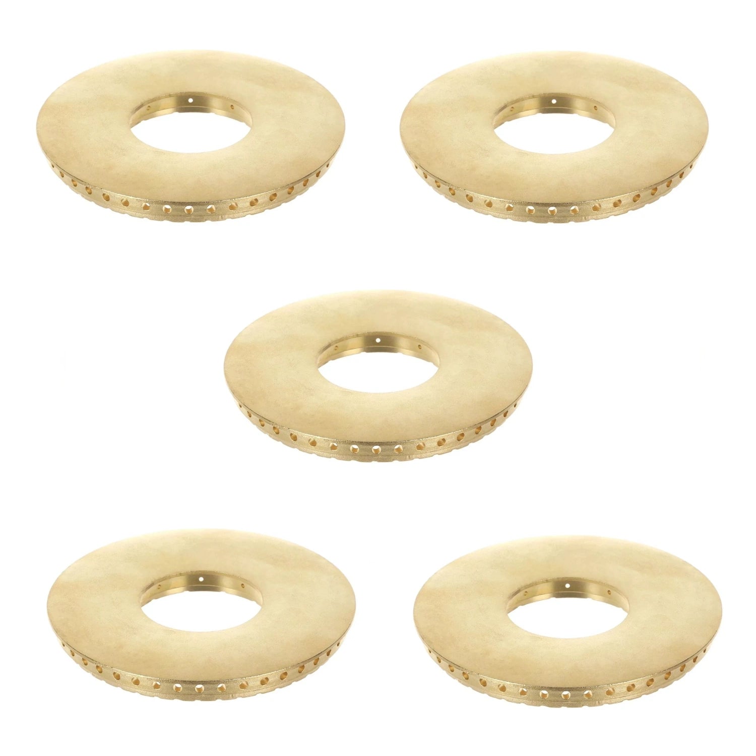 5x BLUE SEAL 6 BURNER GAS OVEN RANGE TOP / UPPER BRASS BURNER RING / FLAME SPREADER