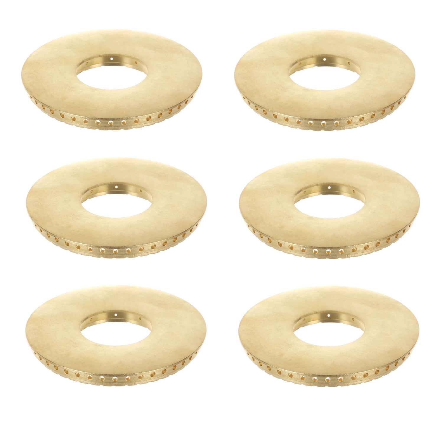 6x BLUE SEAL 6 BURNER GAS OVEN RANGE TOP / UPPER BRASS BURNER RING / FLAME SPREADER