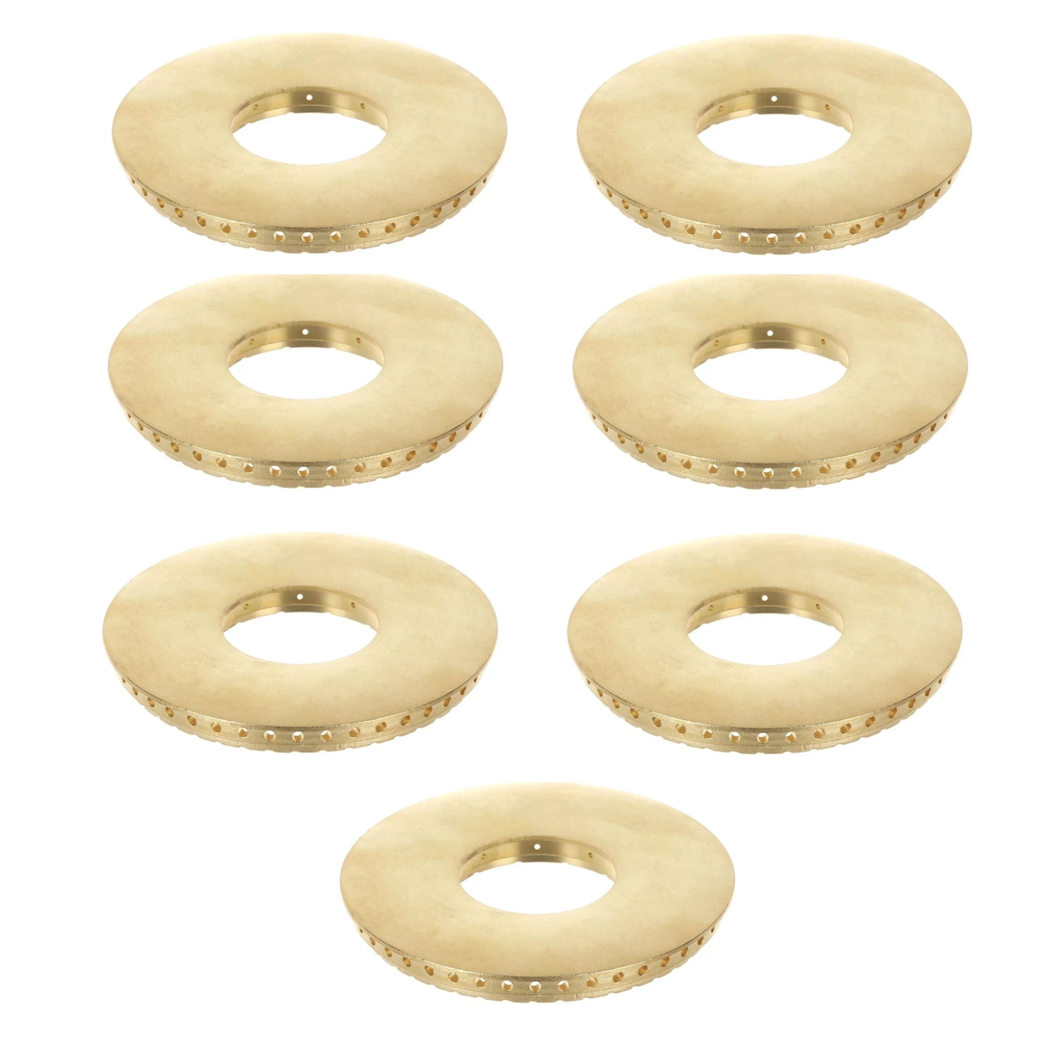 7x BLUE SEAL 6 BURNER GAS OVEN RANGE TOP / UPPER BRASS BURNER RING / FLAME SPREADER