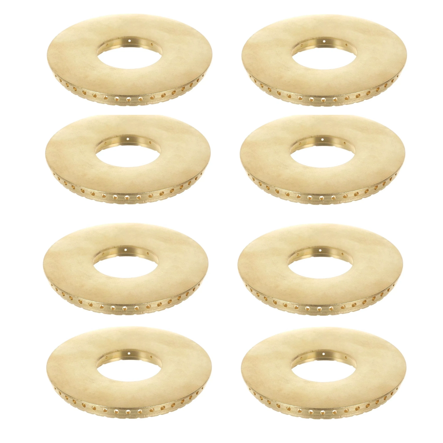 8x BLUE SEAL 6 BURNER GAS OVEN RANGE TOP / UPPER BRASS BURNER RING / FLAME SPREADER