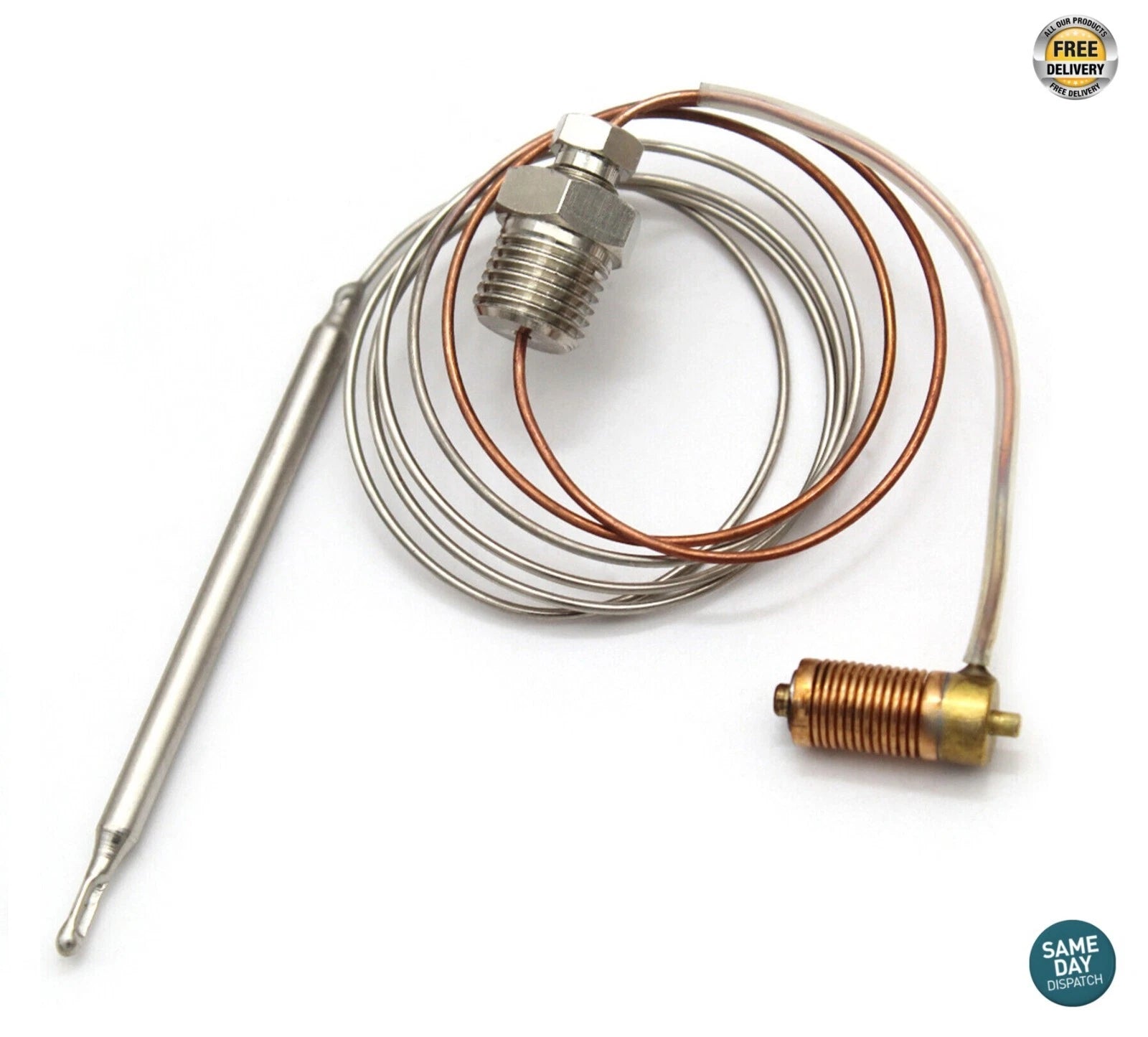 Mini Sit Fryer Gas Valve Replacement Capillary Probe Sensor Bulb 120 - 200Oc
