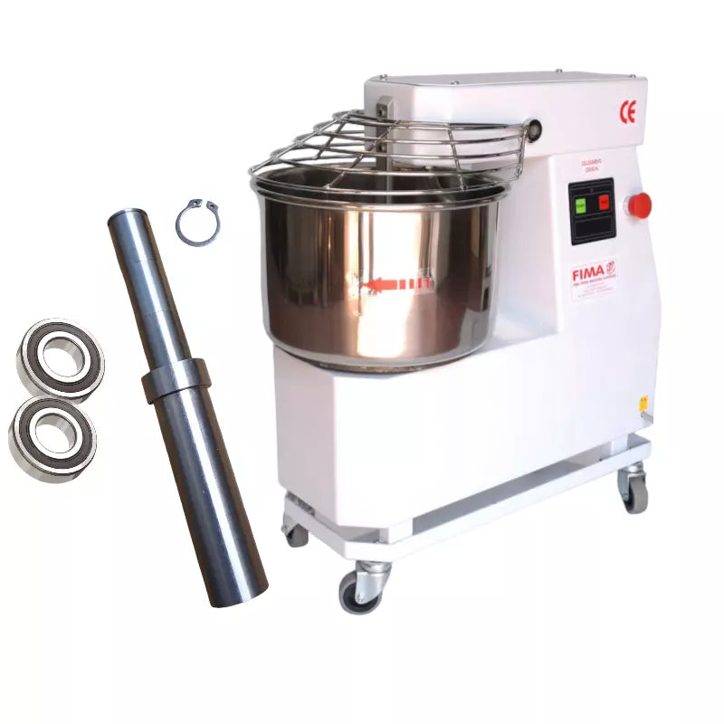 Fima Impastatrice Dough Mixer Bowl Supporting Shaft Set S27 S40 And 2 Bearings