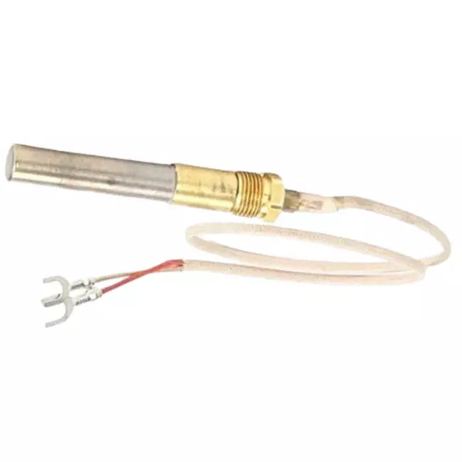 Universal 2/Twin Lead Thermopile Thermocouple For Gas Fryer Fork Terminal 36"