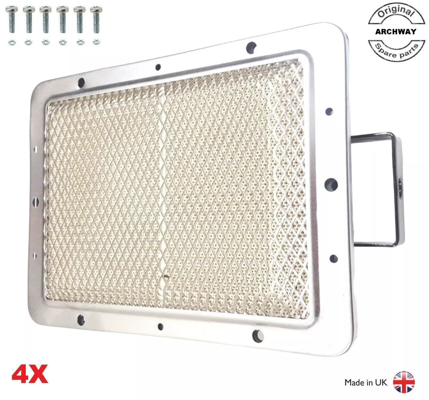Kebab Machine Gas Burner With Mesh X4 Suitable For All Models Ng/Lpg