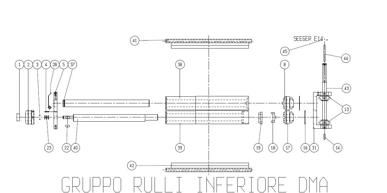 Prismafood Pizza Dough Roller Nylon Female Coupling Dsa 310 420 500 Dma 310 500