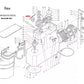 Fima Impastatrice S27 Pizza Dough Mixer 27L Upper Top Roller Chain 80cm & Link