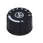 Mini Sit Gas Control Thermostat Valve Round Black Dial Knob For Minisit Unit