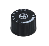 Mini Sit Gas Control Thermostat Valve Round Black Dial Knob For Minisit Unit