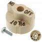 Gas Valve Control Knob 531310130 Falcon  Dial Beige/ Brown Pilot On Off - Spares