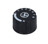 Mini Sit Gas Control Thermostat Valve Round Black Dial Knob For Minisit Unit