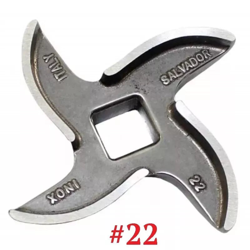 Mincer Blade No 22 Stainless Steel, Curved Edge Genuine Salvador 5X