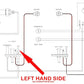 Blue Seal Gas Fryer Thermocouple For Left Hand Side Gt45 Serial Number Specific