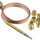 Universal Thermocouple 450mm Long With M6 Threaded End