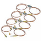 Pack Of 4 X Interrupter Type Thermocouples For Gas Fryer With Interruptor