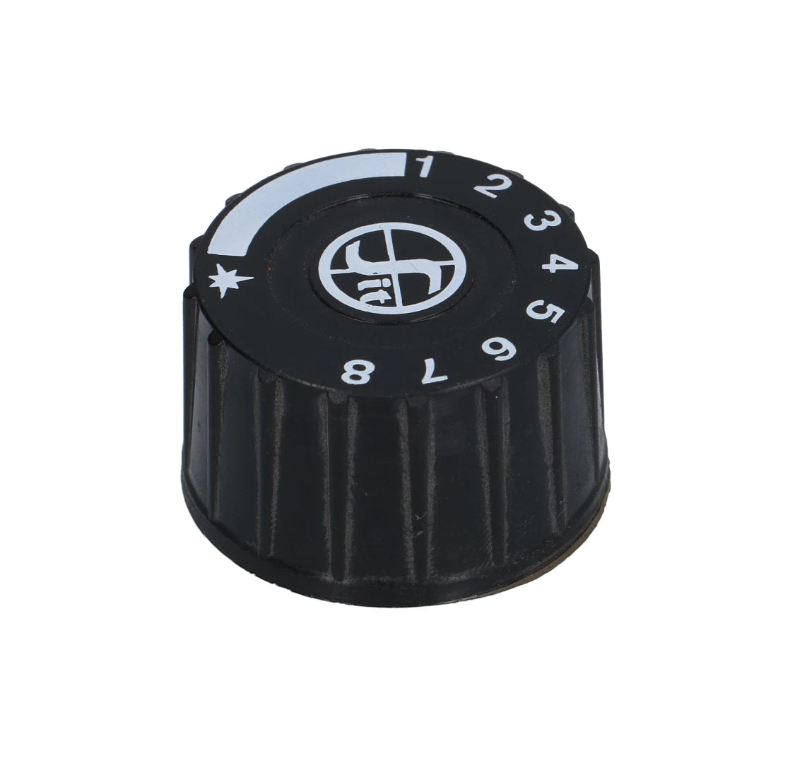 Mini Sit Gas Control Thermostat Valve Round Black Dial Knob For Minisit Unit