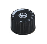 Mini Sit Gas Control Thermostat Valve Round Black Dial Knob For Minisit Unit