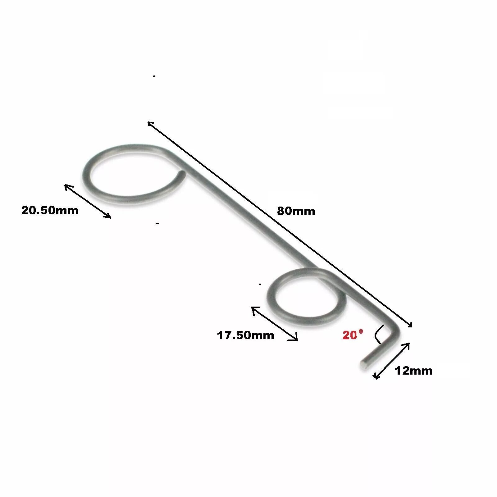 IGF 2300/L40Z27 Metal Scraping Spring Front Or Back Dough Roller Pizza Stretcher