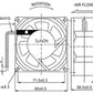 Blodgett Genuine Part - BL-260 - Axial Cooling Fan - 230V - OEM 23034